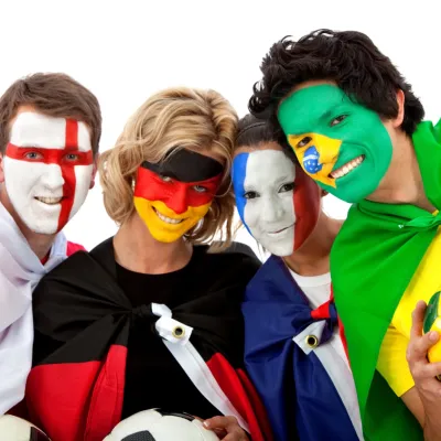Smiling Group With Painted Faces Holding Soccer Ba 2026 01 09 15 00 08 Utc