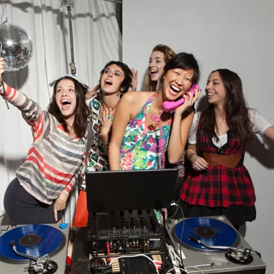 Enthusiastic Young Women Enjoying Party With Disco 2026 03 25 01 32 56 Utc