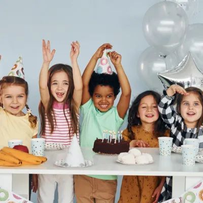 Enthusiastic Children Celebrating At A Birthday Pa 2026 03 24 05 03 37 Utc